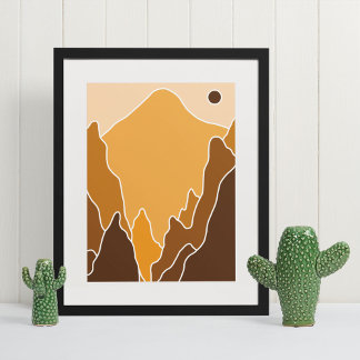 boho moderne wandkunst afdruk poster