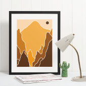 boho moderne wandkunst afdruk poster