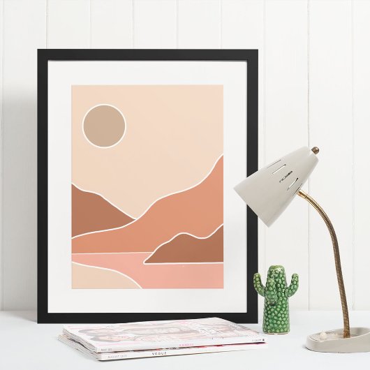 boho moderne wandkunst afdruk poster