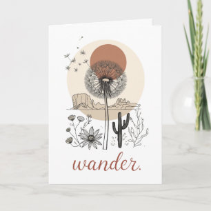 Boho Moeder T-shirt Mama Zwerven Woestijn Wilde Bl Kaart