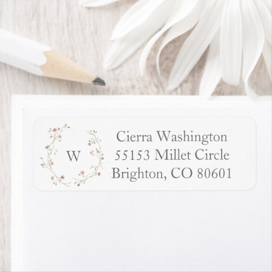 Boho Monogram Return Label (Insitu)