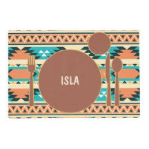 Boho Montessori Kinder Placemat