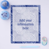 Boho Moody Blues Mandalas Flyer (Enkel)