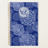 Boho Moody Blues Mandalas Monogrammé (Devant)