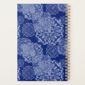 Boho Moody Blues Mandalas Monogrammed Planner (Achterkant)