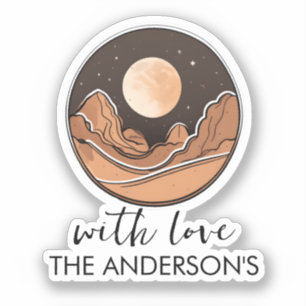 Boho Moon Avonturen De woestijn verkennen Sticker