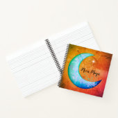 Boho Moon Magic Orange Journal personnel (Intérieur)