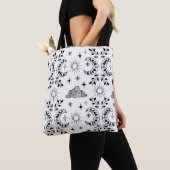 Boho Moon & Sac fourre-tout Soleil - Noir et Blanc (De près)