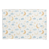 Boho Moon Stars Cloud Kids Kussensloop (Voorkant-Links)