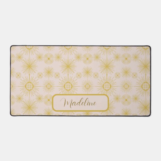 Boho Moon Stars Sun Blush rose Motif (Recto)
