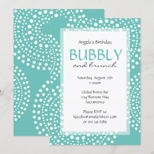 Boho Mosaic Tribal Birthday Aqua Kaart