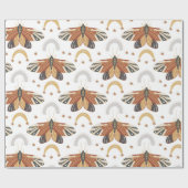 Boho Moth Cadeaupapier (Vlak)