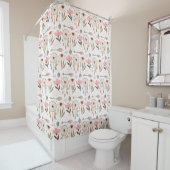 Boho motif rideau de douche (En situation)
