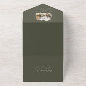 Boho Mountain bruiloft alles in één uitnodiging (Buitenkant)