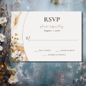  Boho Mountain Wildflower bruiloft RSVP Kaartje