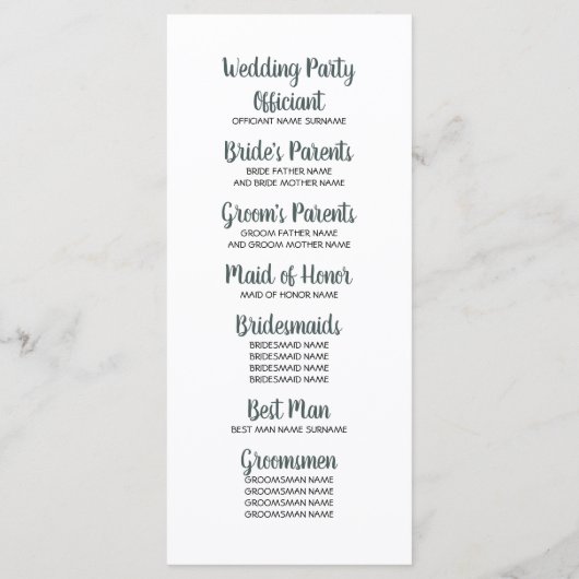 Boho Mountains Adventure Wedding Programmes (Dos)