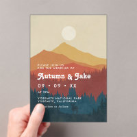 Boho Mountains and Forest 1970's Retro Wedding