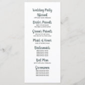 Boho Mountains Avontuur Trouwprogramma's Programma (Achterkant)