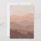 Boho Mountains One Happy Camper Girls 1ste verjaar Kaart (Achterkant)