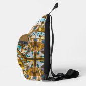 Boho Mozaïek Tegel geel Honing - Sling Bag (Rechts)