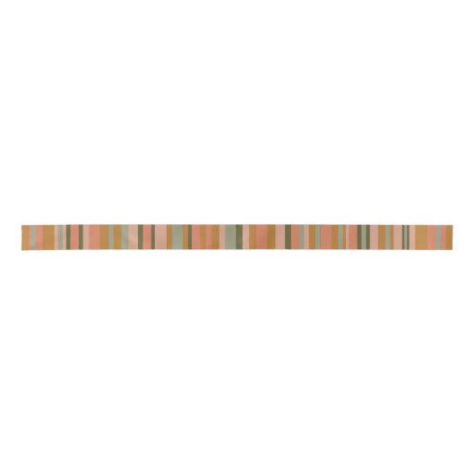 Boho Multi Stripe Retro Hedendaags Patroon Lint (Voorkant)