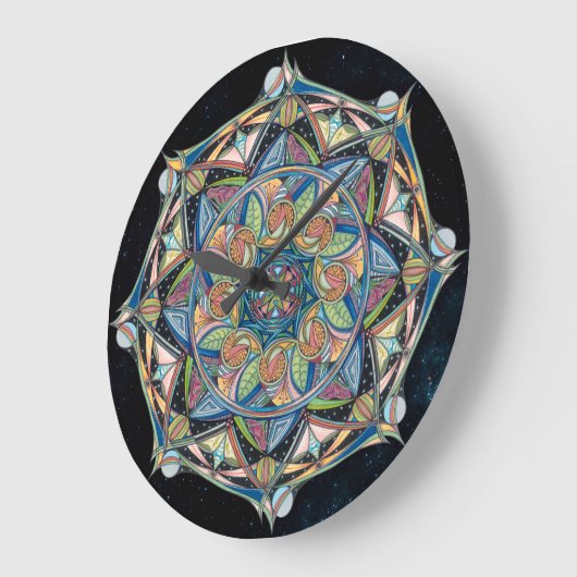 Boho Multicolor Mandala Klok (Hoek)