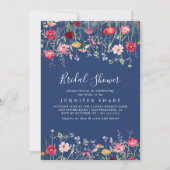 Boho Multicolor Wildflower Vrijgezellenfeest Kaart (Voorkant)