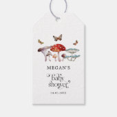 Boho Mushroom Baby shower Cadeaulabel (Voorkant)