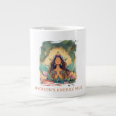 Boho Mystic Energy Spiritual Woman Custom Extra Grote Beker (Voorkant)