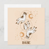 Boho Mystic Tarot Celestial Bachelorette Kaart (Voorkant / Achterkant)