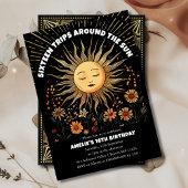 Boho Mystical Sun 16th Birthday Invitation