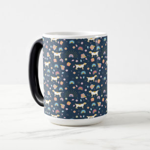 Boho Naadloze abstracte Patroon mokken