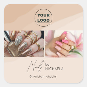 Boho Nail Tech Logo Sticker Laat een review acht