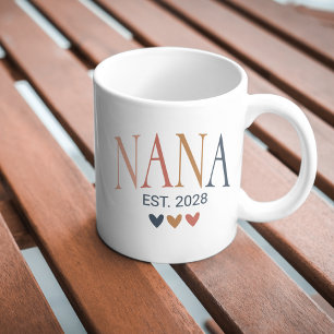 Boho Nana Mug Cadeau grand-mère personnalisé