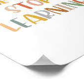 Boho n'arrête jamais d'apprendre Poster (Coin)