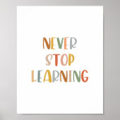 Boho n'arrête jamais d'apprendre Poster (Devant)