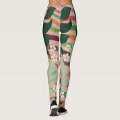 Boho nature amoureux motif floral Leggings (Dos)