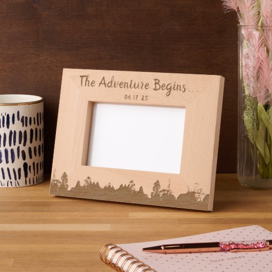 Boho Nature Anniversaire Rustique Cadre (Gauche)