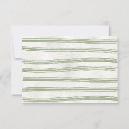 Boho Natuur Baby shower Clothesline Luier Raffle Kaart (Achterkant)