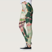 Boho natuur liefhebbers bloemmotief Leggings (Links)