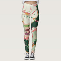 Boho natuur liefhebbers bloemmotief Leggings
