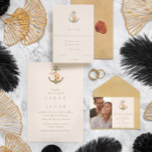 Boho Nautical Trouw Uitnodiging
