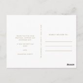 Boho nautische bruiloft foto dank u briefkaart (Achterkant)