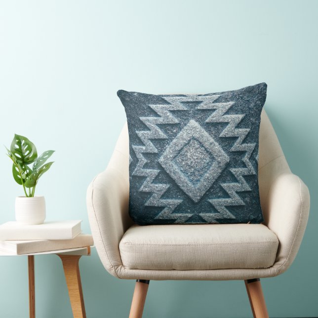 Boho Navajo Tribal Throw Pillow Kussen (Stoel)