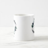 Boho Navy Pioen Bloemen krans | de heer Koffiemok (Center)