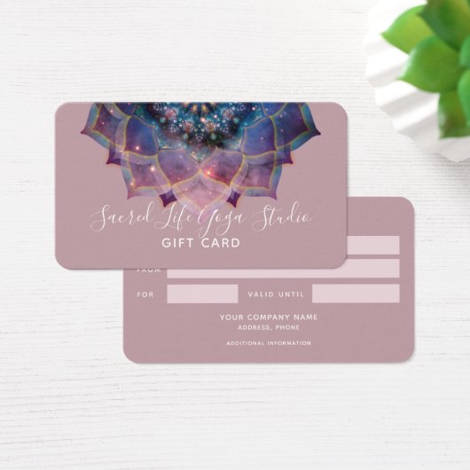 Boho Nebula Bloom | Conception de Mandala (Bureau)