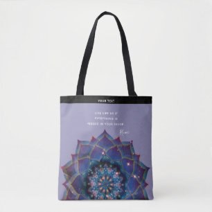 Boho Nebula Bloom   Mandala-ontwerp Draagtas