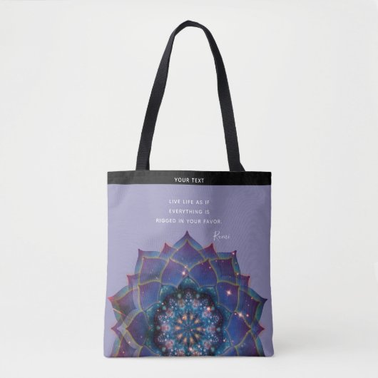 Boho Nebula Bloom | Mandala-ontwerp Draagtas (Voorkant)