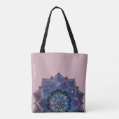 Boho Nebula Bloom | Mandala-ontwerp Draagtas (Achterkant)