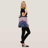 Boho Nebula Bloom | Mandala-ontwerp Draagtas (Op model)